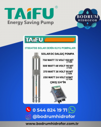 SOLAR DC DALGIÇ POMPA 370 WATT 36 VOLT 90MT 2TON